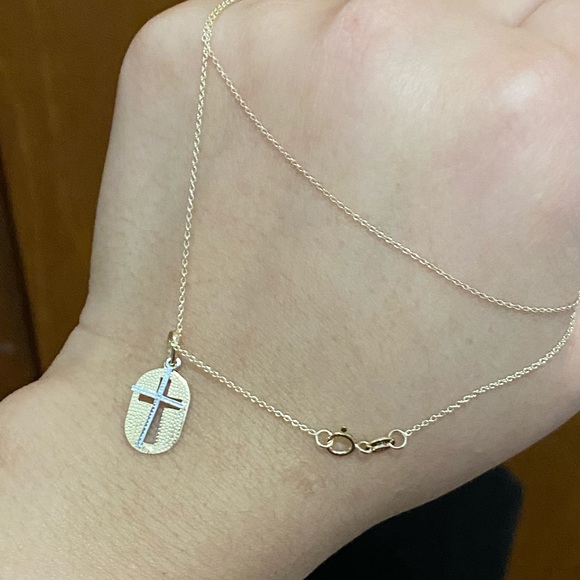 18' 10K gold necklace - Picture 3 of 8